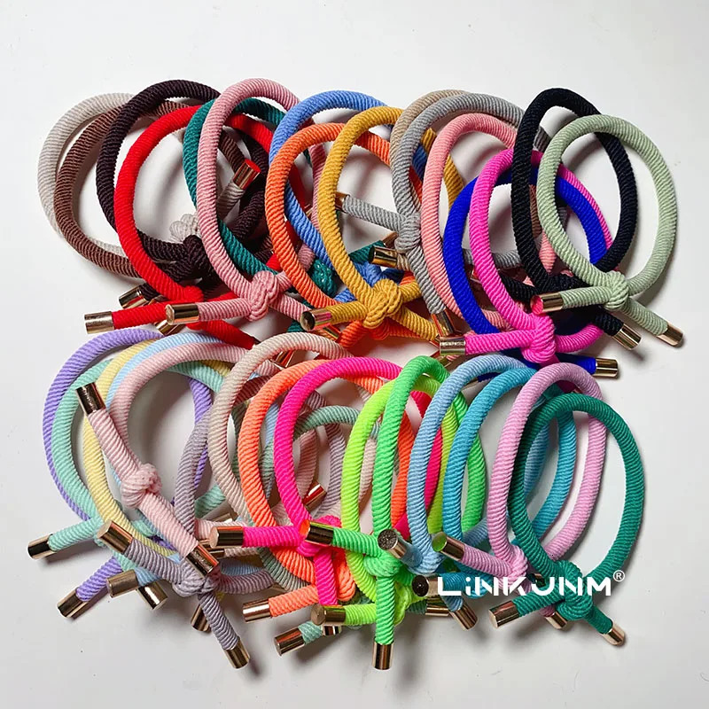 Elastic Hair Scrunchies for Women and Girls Rubber Bands DIY Bracelet Accessories 20Pcs 250221