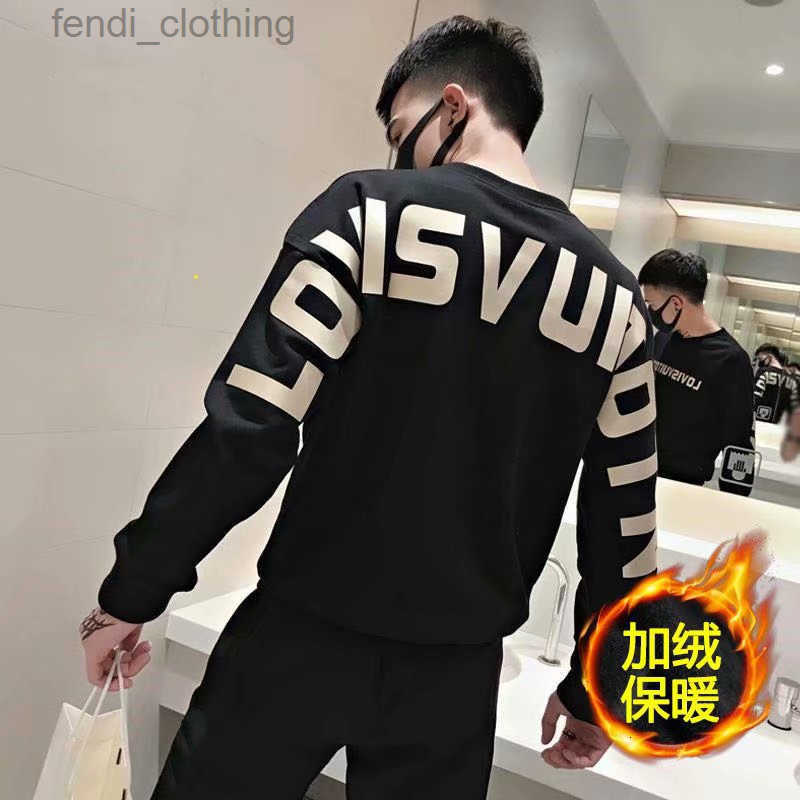 Men's Hoodies & Sweatshirts Designer Brand Autumn Top, Long Sleeved T-shirt, Loose and Casual Spring Styles, Trendy Korean Version, Versatile Winter Hoodie N8UJ