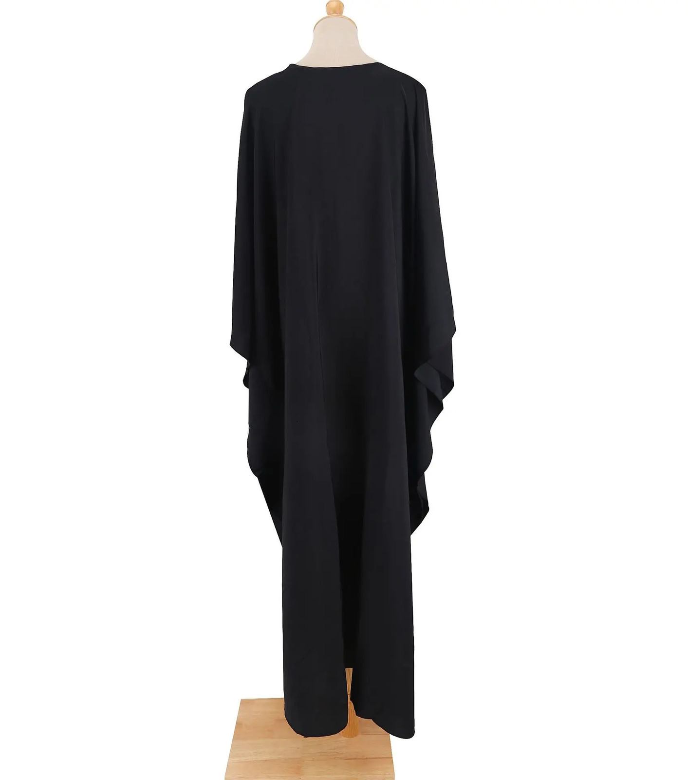 Women Solid Color Cover Up V Neck Batwing Sleeve Plus Size Beach Kaftan Dresses caftans loungewear 250208Z