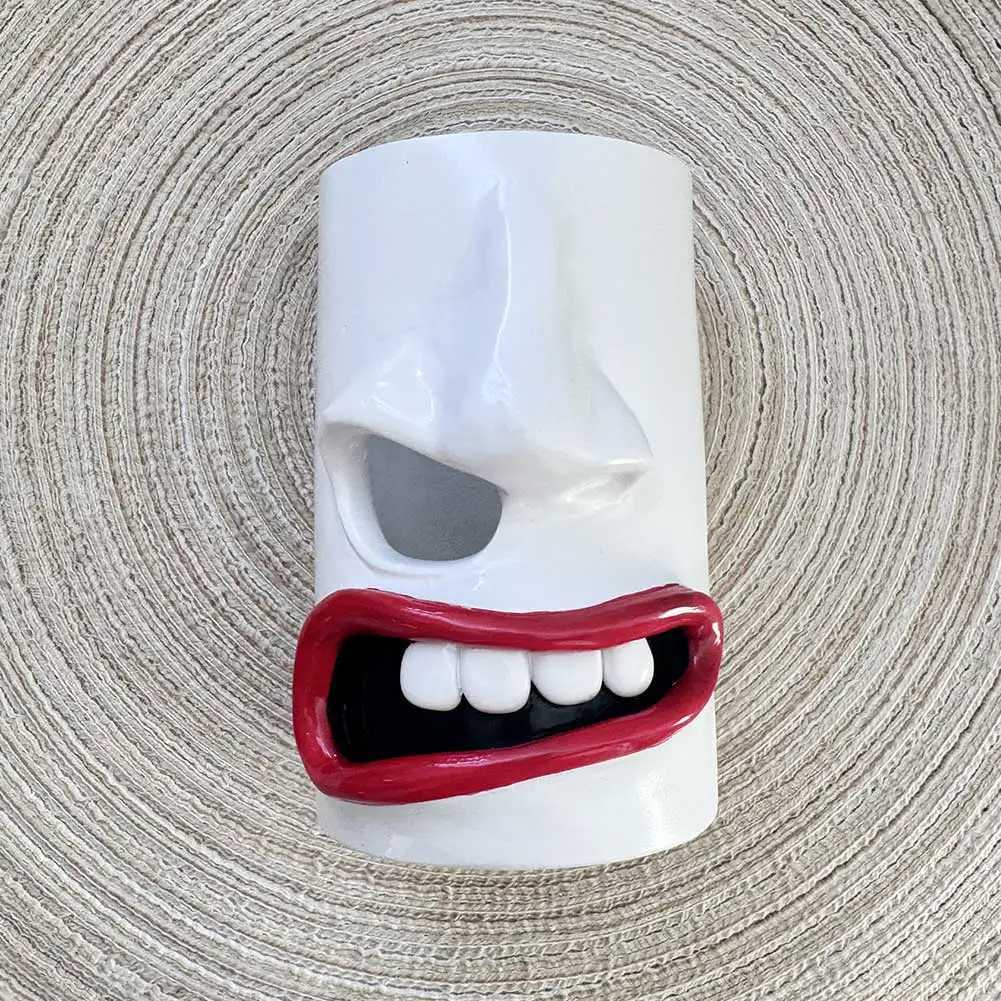Funny Face Tissue Holder Novelty Tissue Dispenser Unique Toilet Paper Holder Night Stand Face Tissue Organizer for He Off Y250208
