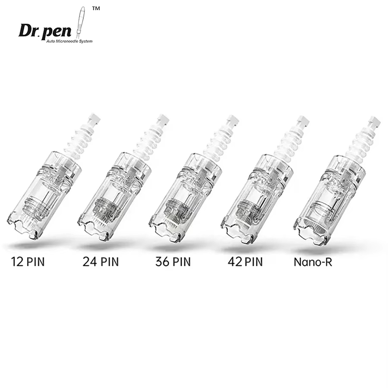 Nano-Derma Treatment Tool Kit Cartridges : Replaceable 12/24/36/42 Pin DrPen Needles (A10 Model) 50 Pcs
