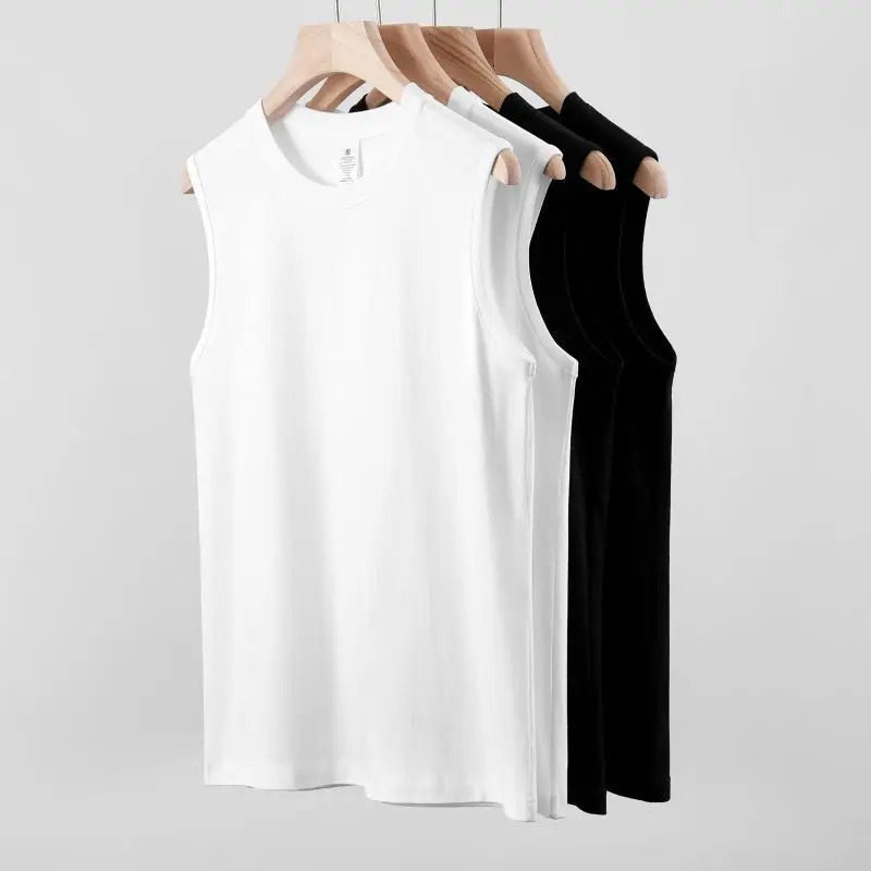 MRMT 2024 Mens Cotton Vest Solid Color Undershirt Sleeveless Man T shirt Tank Top Bottoming Men Vests For Male 250207