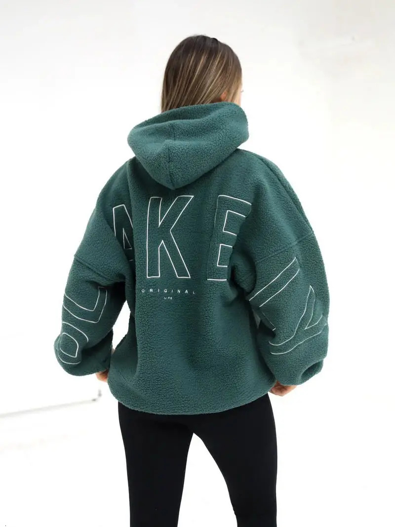 2024 Hoodie Jacket with Thickened Granular Fleece 250208