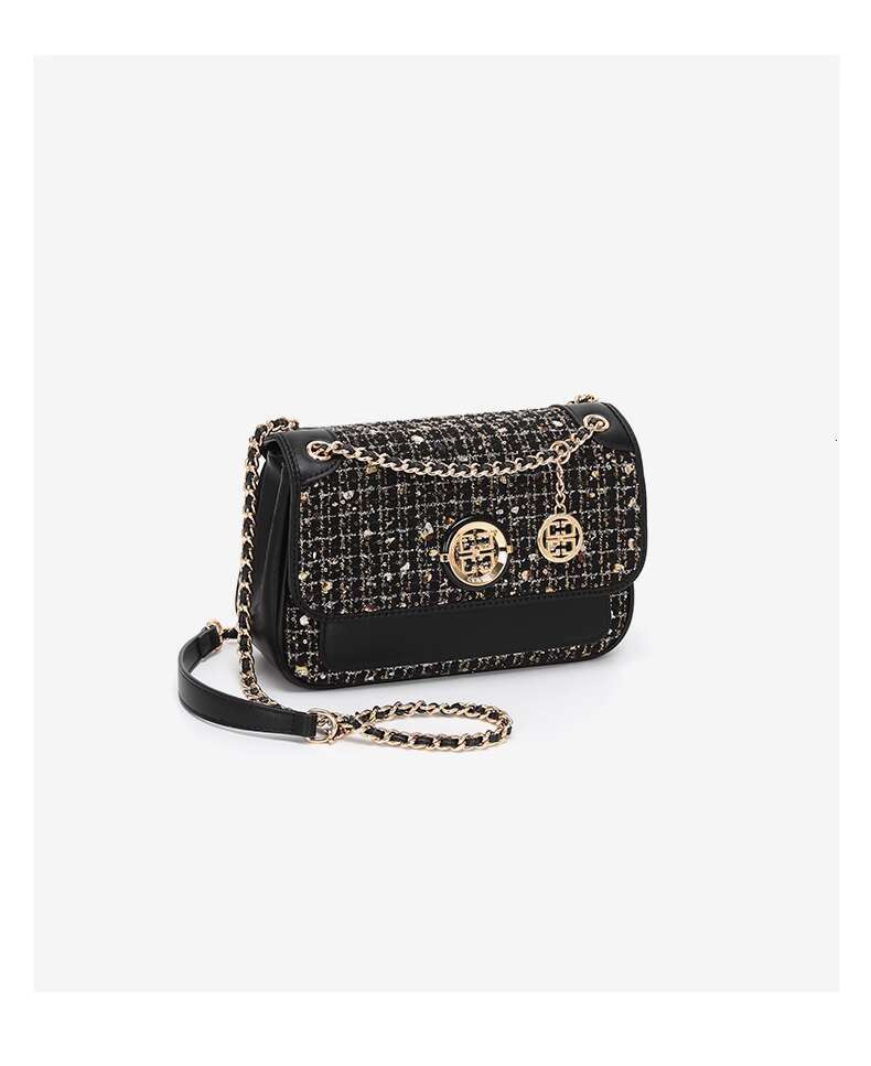 Women's Bags New Autumn/Winter Women's Fragrant Style Office Commuter Light Premium Small Square Single Shoulder Crossbody Bag
