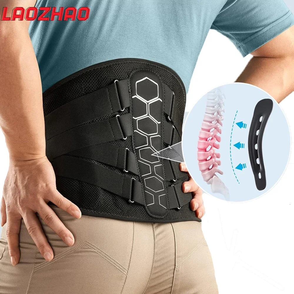 1PCS Back Brace for Lower Pain Relief with Pulley SystemLumbar Support Belt Men Women Lumbar PadErgonomic n 250207
