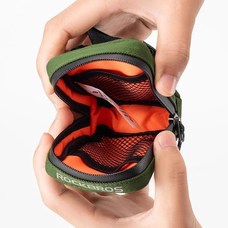 ROCKBROS Bicycle Saddle Bag 0.35L Mini Portable Tail Bag MTB Mountain Road Bike Tool kit Repair Bag Reflective Cycling Accessori 250207