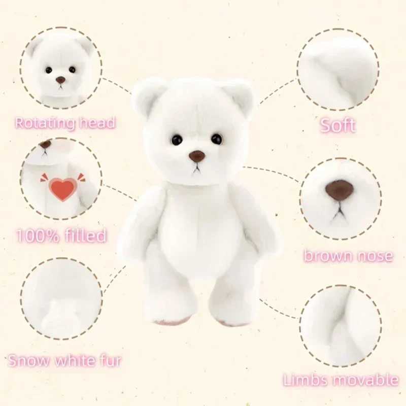 30cm Teddy Bear Handmade Stuff Plush Doll DIY Dress Up Lina Bears Kaii Plushies Anime Toys Birthday Gift for Children Friend Free shipping