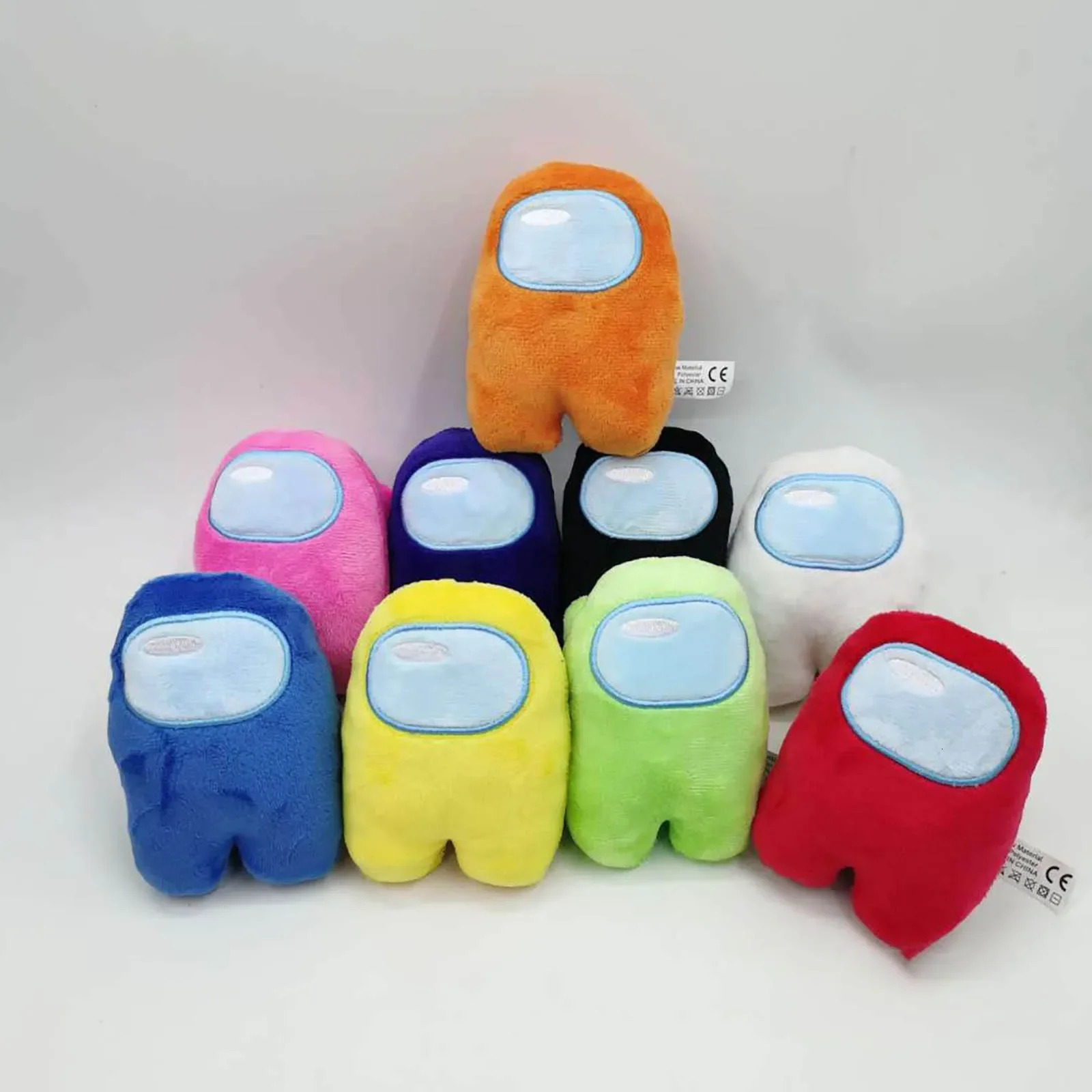 Soft Plush Colorful Us Crewmate Plush Toy Game Doll Cute Hand Size Kids Gift Kawaii Stuffed Toys for Girls Plushie 1PC 250207