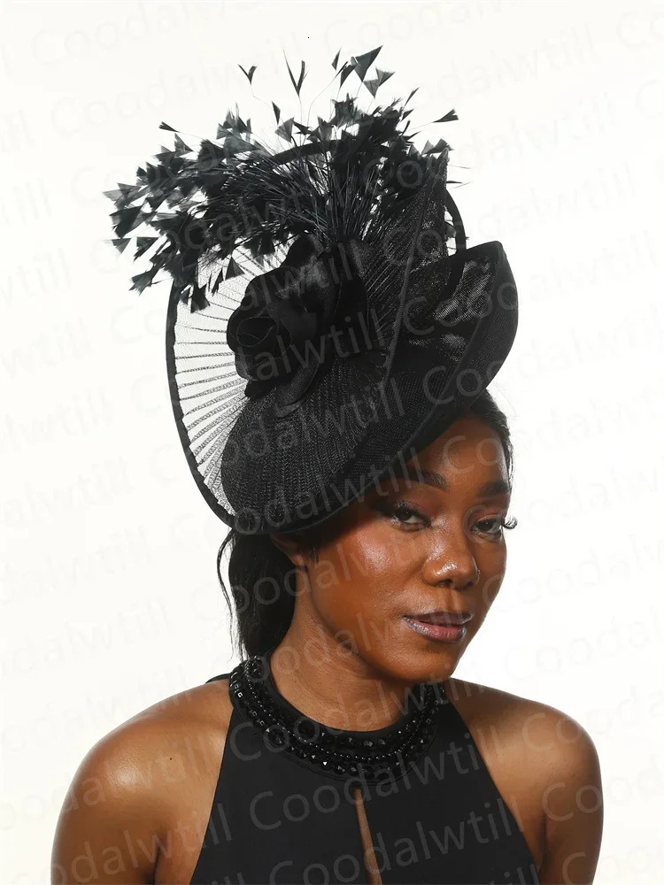 Royal Ascot Hat Fascinator For Women Tea party Floral Wedding Millinery Cap Elegant Women Church Derby Chapeau Cap 250207