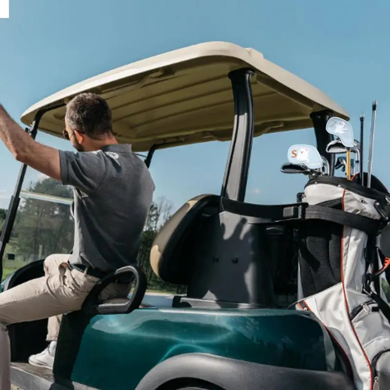 Golf Head Covers Long And Thick Golf Iron Covers Set Of 9 Iron Covers For Golf Clubs With Cute Cat Image Gift For Colleagues 250207