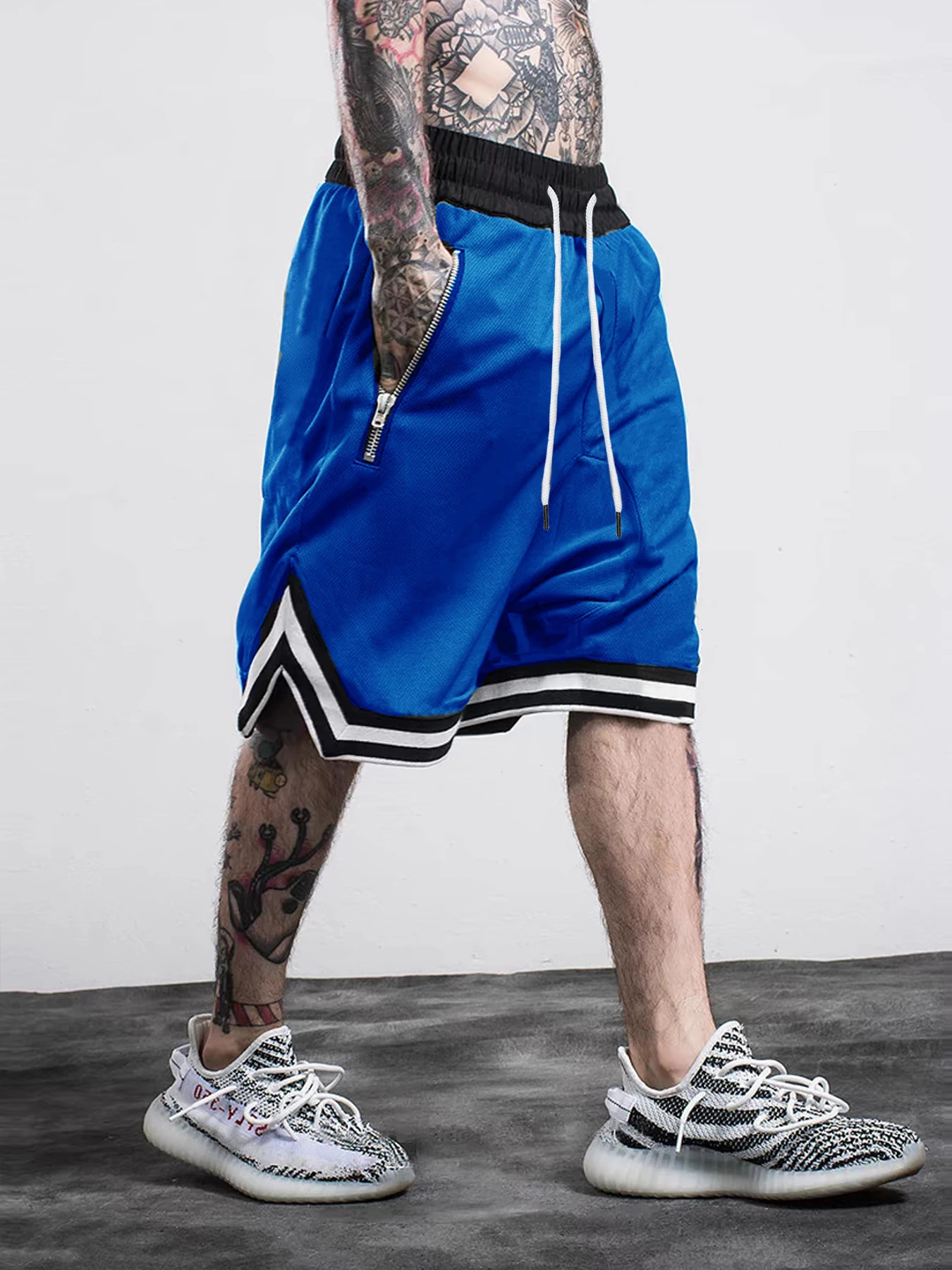 Mens sports basketball shorts grid quick drying gym summer fitness jogging casual breathable scanning 250219