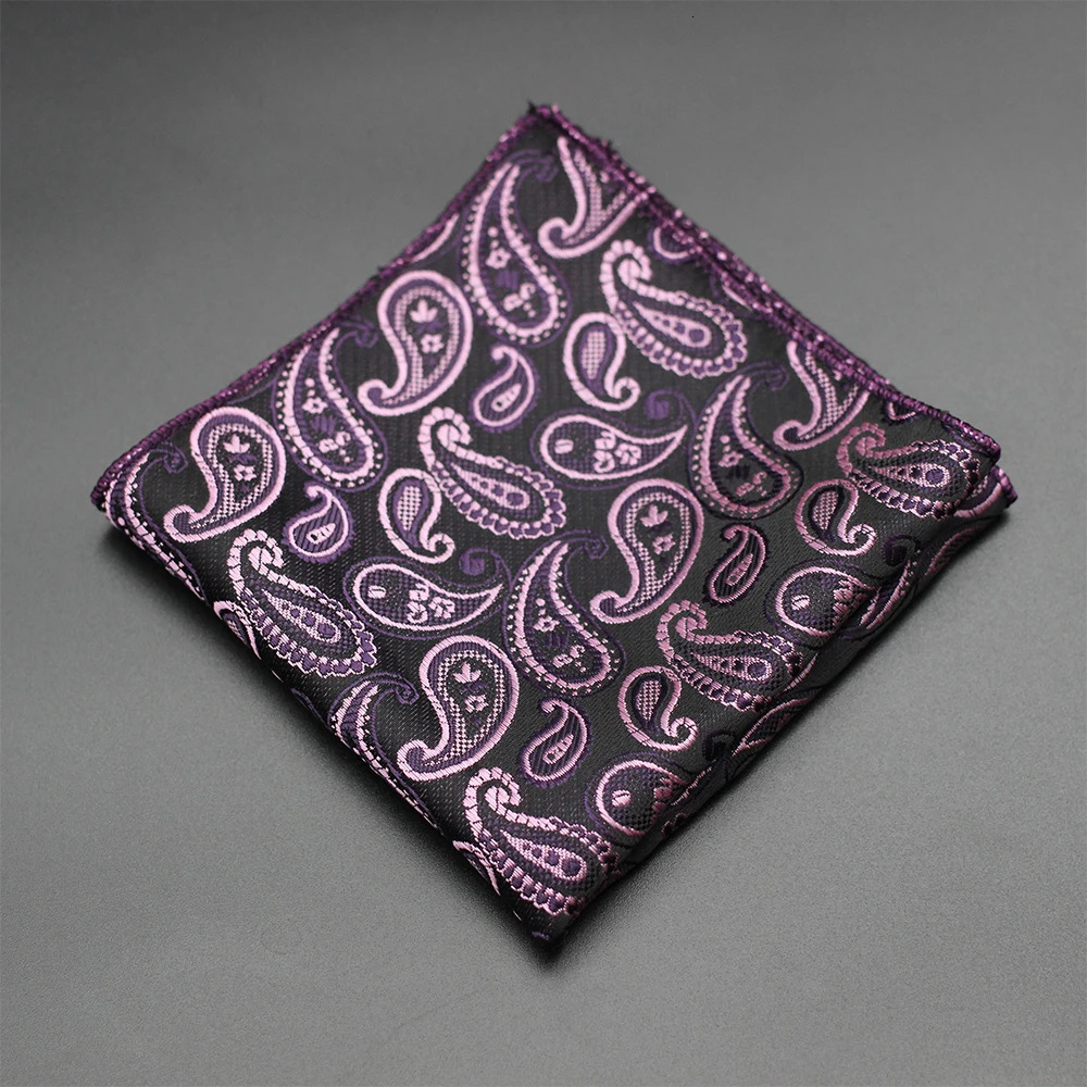 Paisley Pocket Square Fabric Handkerchiefs Suit Mens Bandana Accessories Business Hanky Breast Scarf Japanese Handkerchief 250114