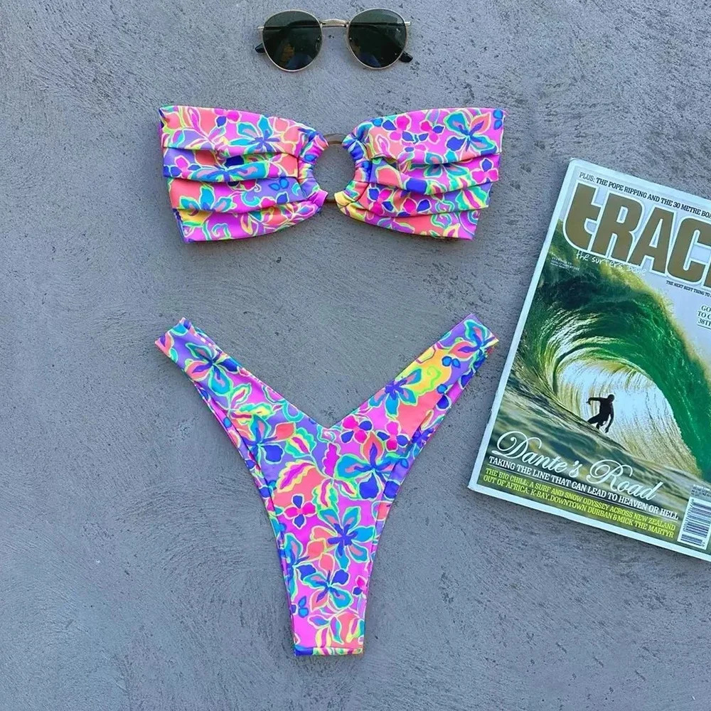 Micro Bikini Push Up Women Swimsuits 2024 Sexy Female Swimwear Brazilian Bikini Set Thong Biquini Swimming Suits Beachwear 250113