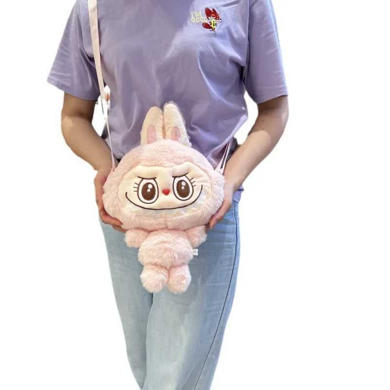 2024 Labubu Shouder Bag Cute Plush Doll Backpack New Student Crossbody Bags The Monsters Outdoor Travel Bag Toy Z250208