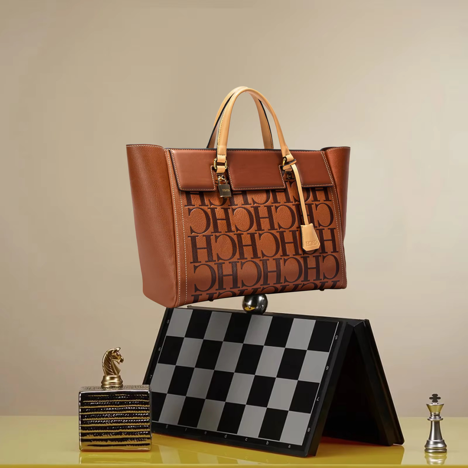 Exquisite Retro Functional Multi Ocn Wer Women's New Large Capacity Handbag