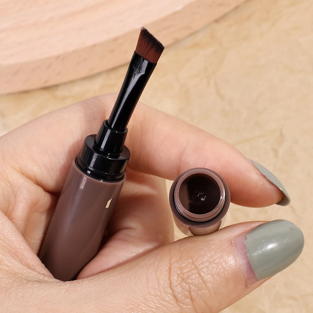 Waterproof Eyebrow Dyeing Cream Pencil with Brush Natural Lasting Nonsmudge Brown Grey Setting Dye Eye Brow Pen Makeup Cosmetic 250108