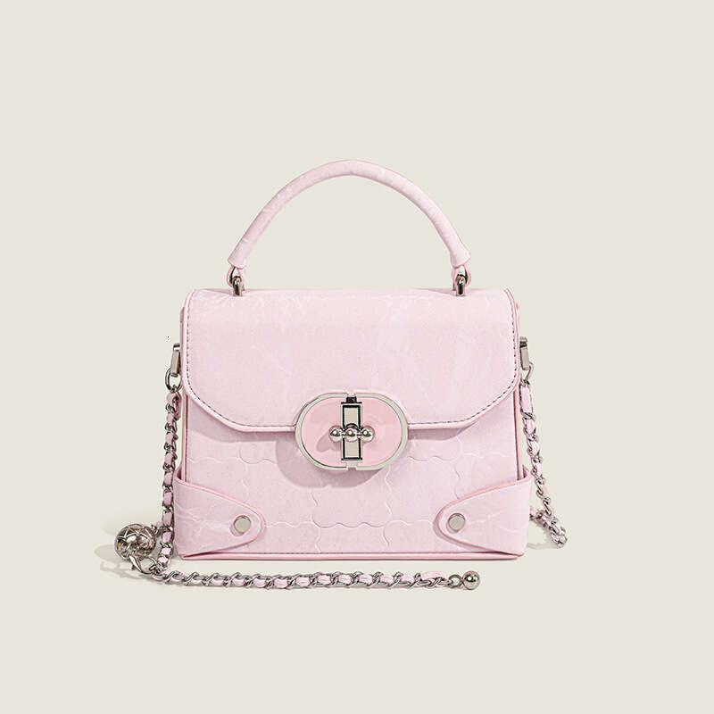 Maillard High-End Handbag New Fashion Explosive Pink Small Square Commuting Versatile Diagonal Cross Bag