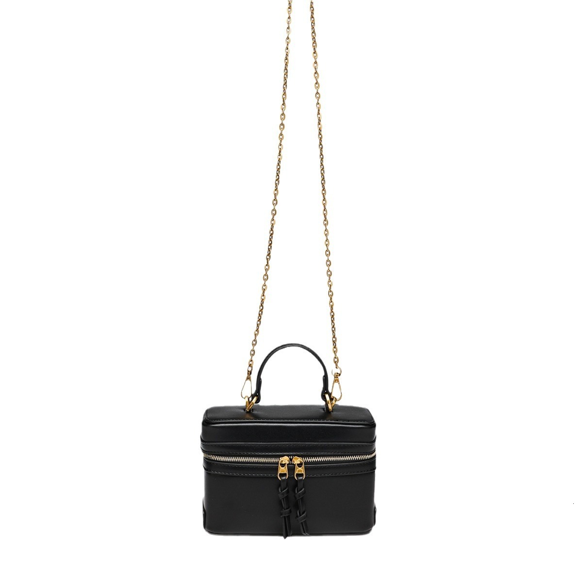 designer bag Z Home Box 2024 Summer New Fashionable and Versatile Black Single Shoulder Popular Handheld Hard Fashion Small Square Bag