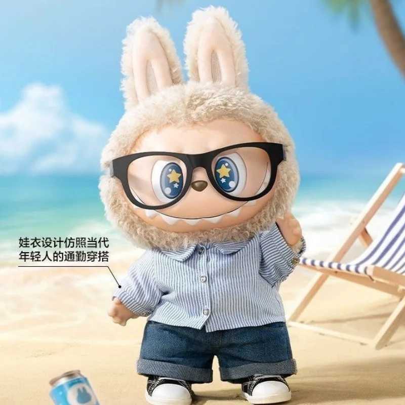 38/40/58cm Labubu Flip With Me Spring Is Wild Vinyl Plush Doll Summer Pulling Fabric Surrounding Collection Decoration Gift Z250208