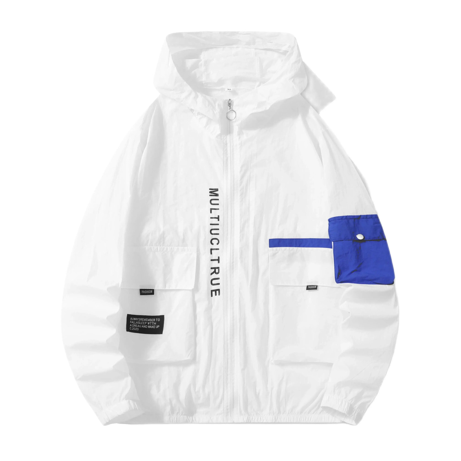 Mens Jacket Fashionable Spring And Summer Thin Casual Windproof Womens Sun Protection Basic Zippered Top 250207