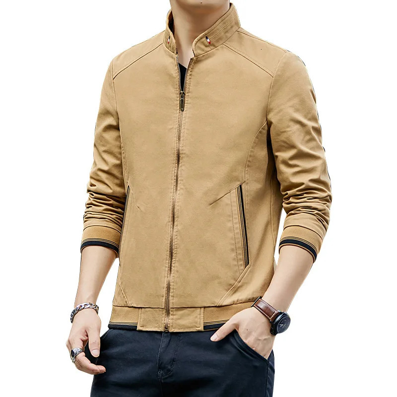 Top Grade cotton Autum Winter Fashion Men Cardigan top Black Korean Casual Coats Jacket Mens Clothing M4XL golf 250207