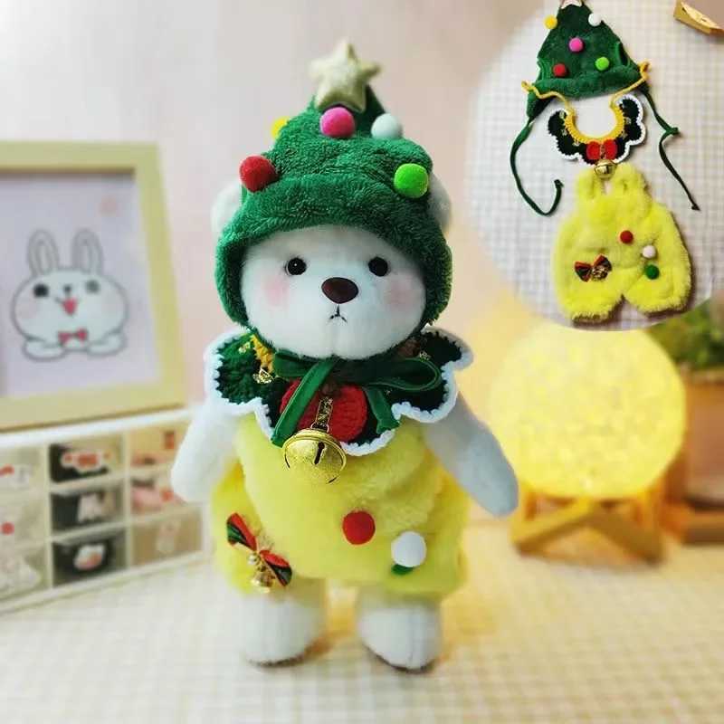 High Qu Handmade Teddy Bear Plush Toy Change Dress Cloth Girl Hug Cuddly Plushie Doll for Girlfriend Christmas Gift Free shipping