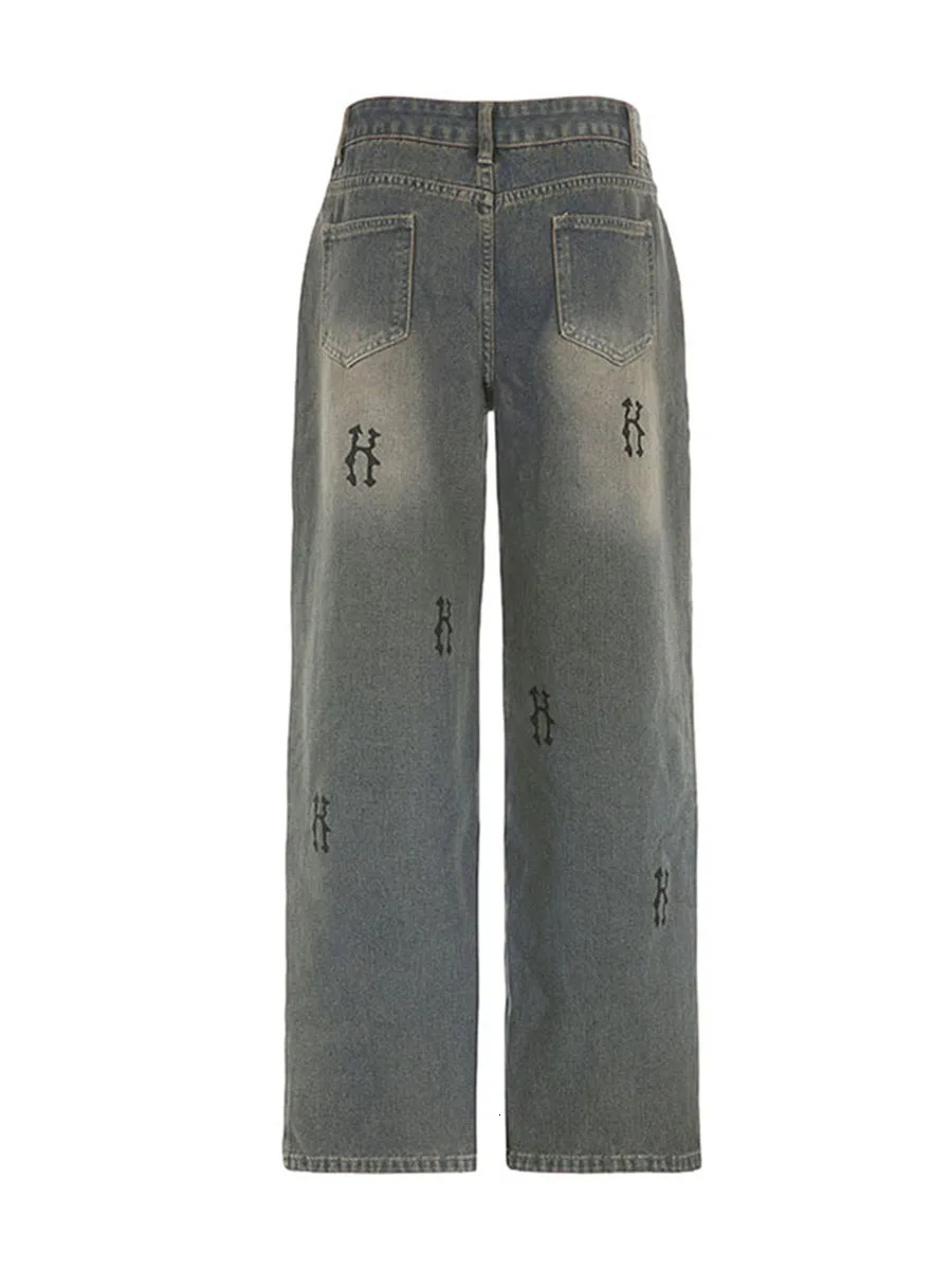 Women Straight Wide Leg Baggy Jeans High Waisted Relaxed Fit Denim Pants Trendy Y2K Streetwear with Pockets 250121
