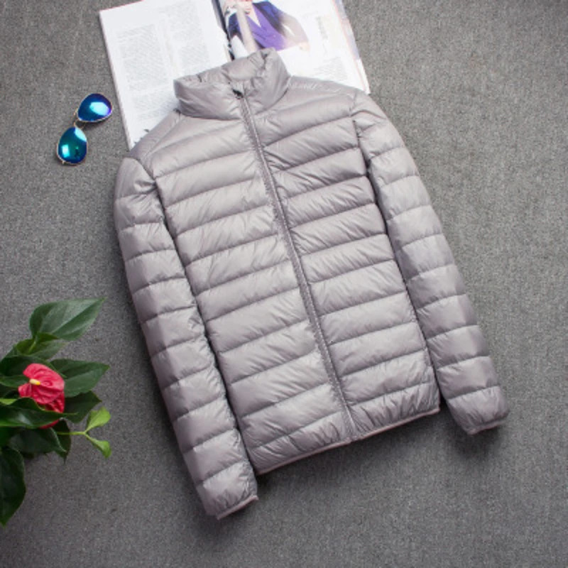 Autumn Winter Light Down Jacket Mens Fashion Hooded Short Large Ultrathin Lightweight Youth Slim Coat Jackets 250109