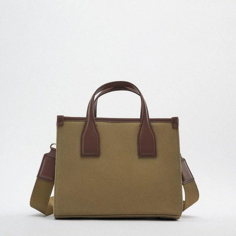 designer bag Z Women's 2024 Spring New Fashionable Mini OL Style City Canvas Handheld Crossbody Bag