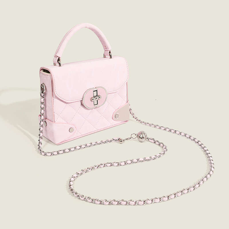 Maillard High-End Handbag New Fashion Explosive Pink Small Square Commuting Versatile Diagonal Cross Bag