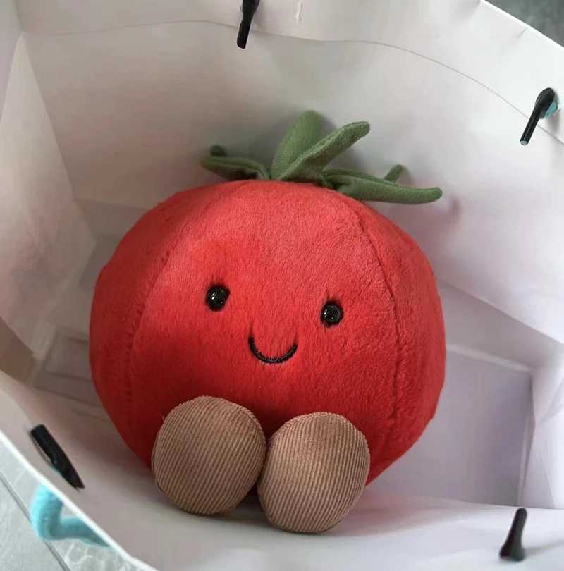 New Silation 17cm Fruits Soft Toy Down Cotton Stuffed Tomato Plush Decor Kids Gift Free shipping