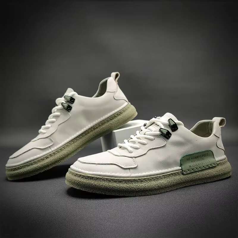 New Men's Sneakers Brand Leather Casual Trend Board for Men Comfort Flats Designer Mens Shoes atillas Hombre