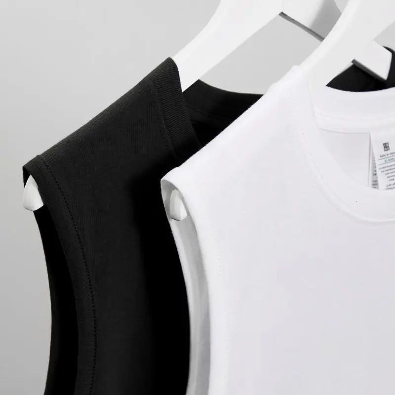 MRMT 2024 Mens Cotton Vest Solid Color Undershirt Sleeveless Man T shirt Tank Top Bottoming Men Vests For Male 250207