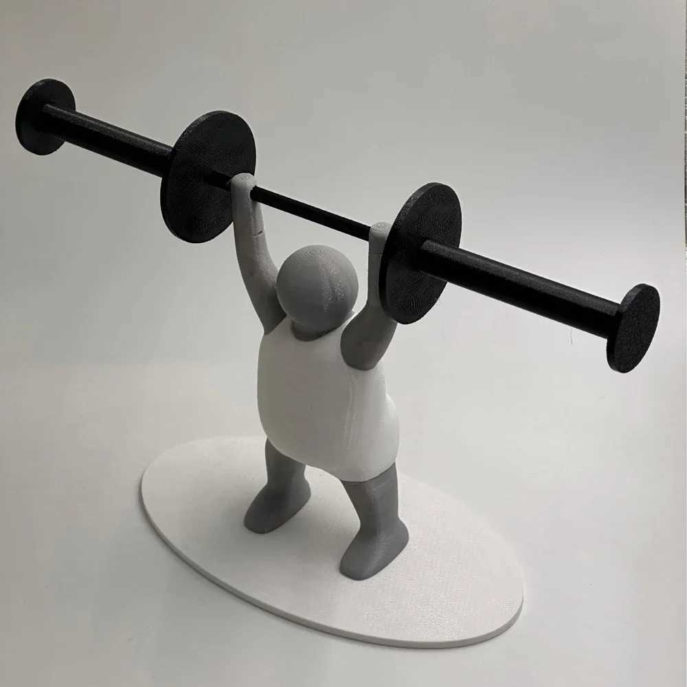Funny Weightlifter Toilet Roll Holder Fitness Weightlifting Villain Bathroom Roll Holder 3d Printable Toilet Paper Holder Y250208