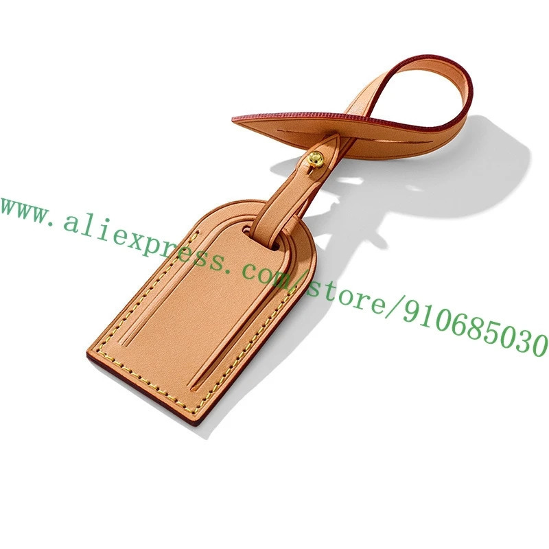Name Tag Vachetta Calfskin Airline Label For Handbag CarryAll Graceful Bag Travel Luggage Duffle Personalization Stamp 250208