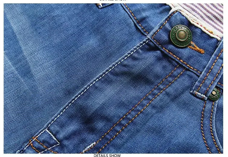 Summer Thin Denim Shorts For Men Good Quality Shorts Jeans Men Cotton Solid Straight Jeans Shorts Male Blue Casual Jeans Size 40 250208
