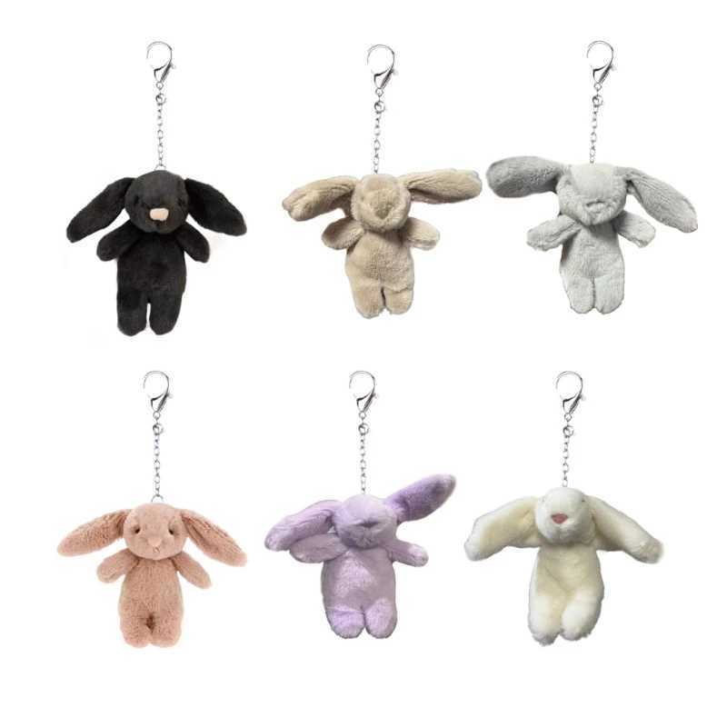 Carto Rabbit Keychain Wens Bag Wallet Purse Pendant Charm Fun and Unique Accessory for Phe Bags and Keys Y250208
