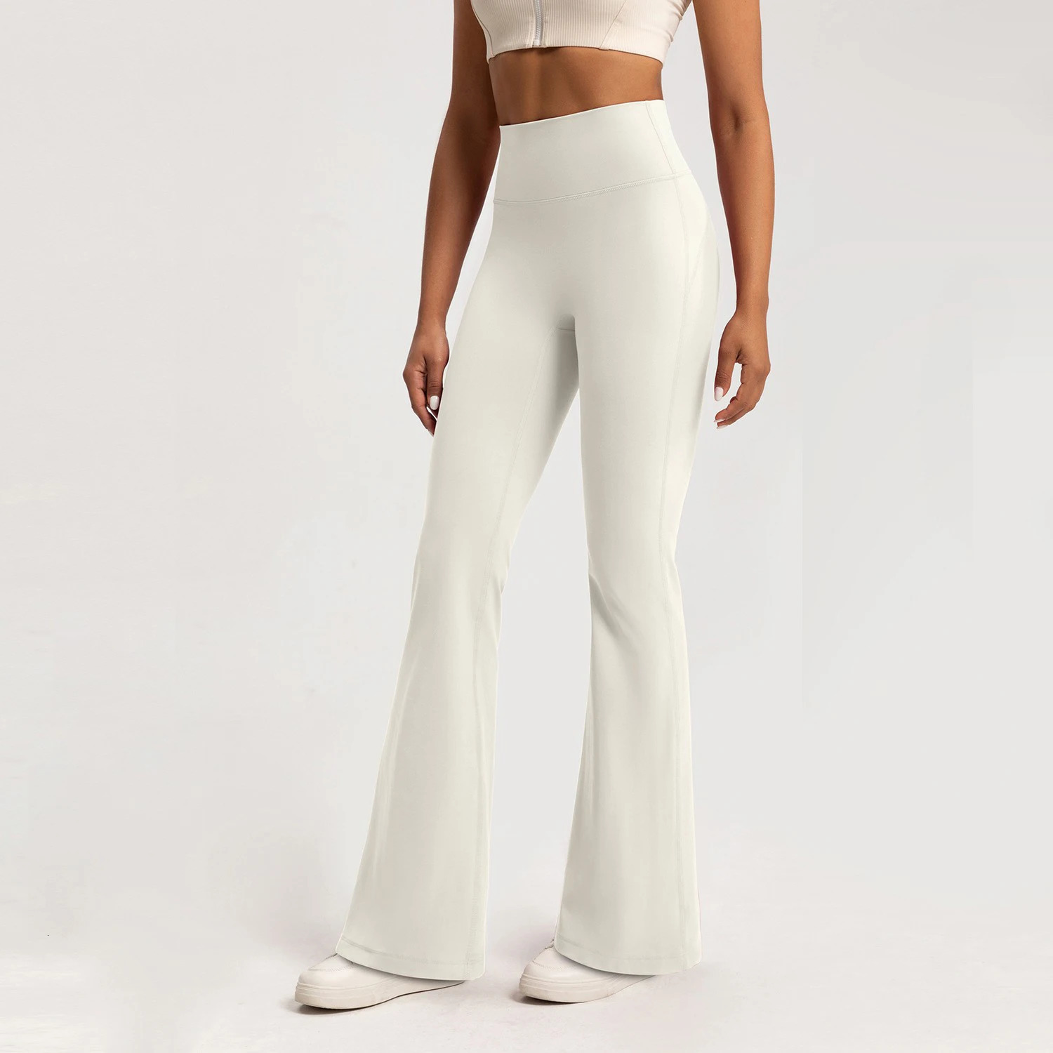 High-end Yoga Leggings Slim Yoga Pants High Waist Wide Leg Pants Bottoms Breathable Gym Casual Sports Bell Leggings Female 250113