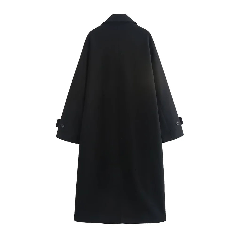 UNIZERA 2024 AutumnWinter Product Casual Womens Fashion Simple Loose Versatile Soft Long Coat 250109Z