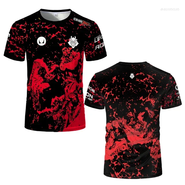 Men's T Shirts Boys' Short Sleeved T-shirt Breathable Round Neck Sweatshirt Casual Style G2 Season Cs: Go