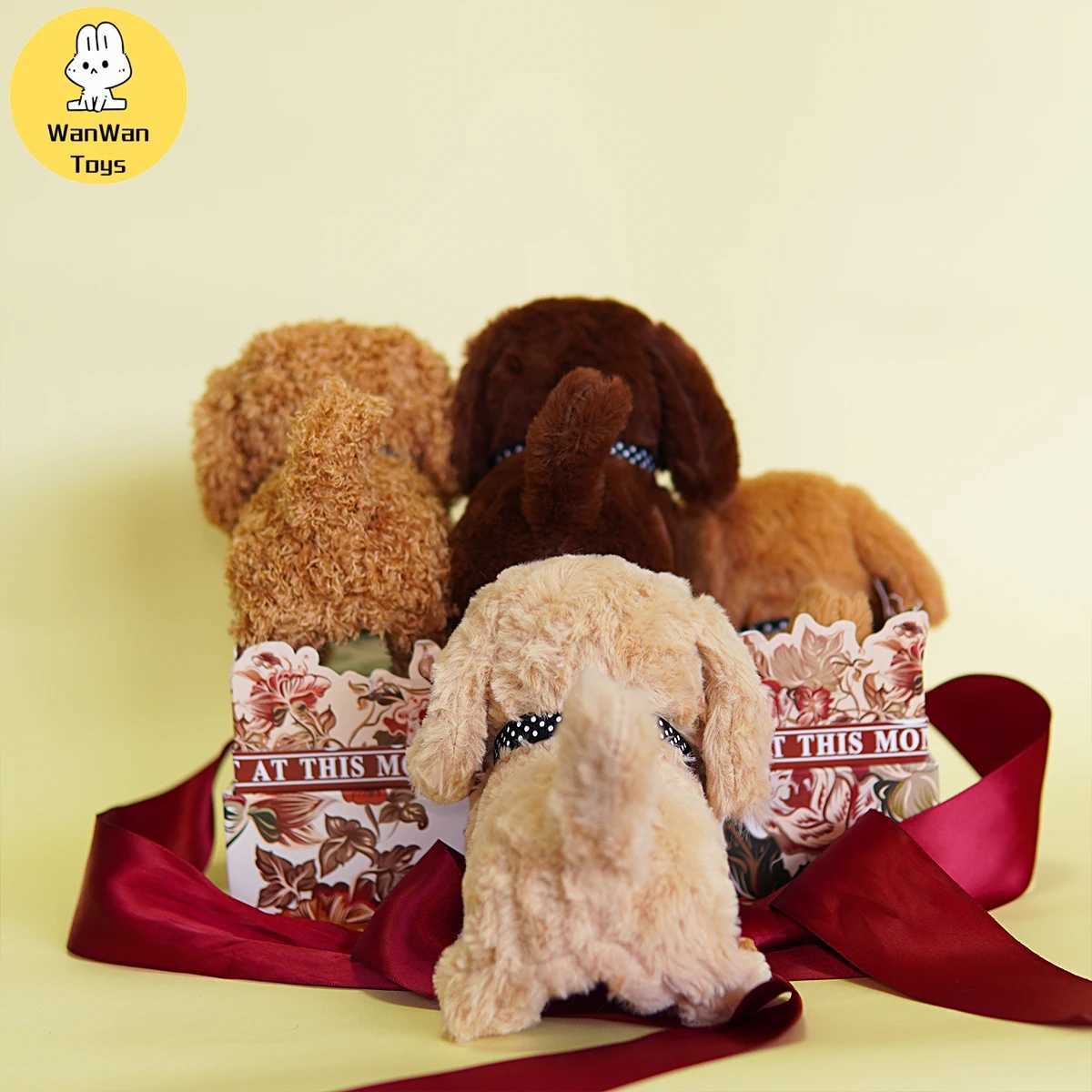 Electric plush toy pet puppy children men and women birthday holiday gifts cute teddy dog hot sale Free shipping