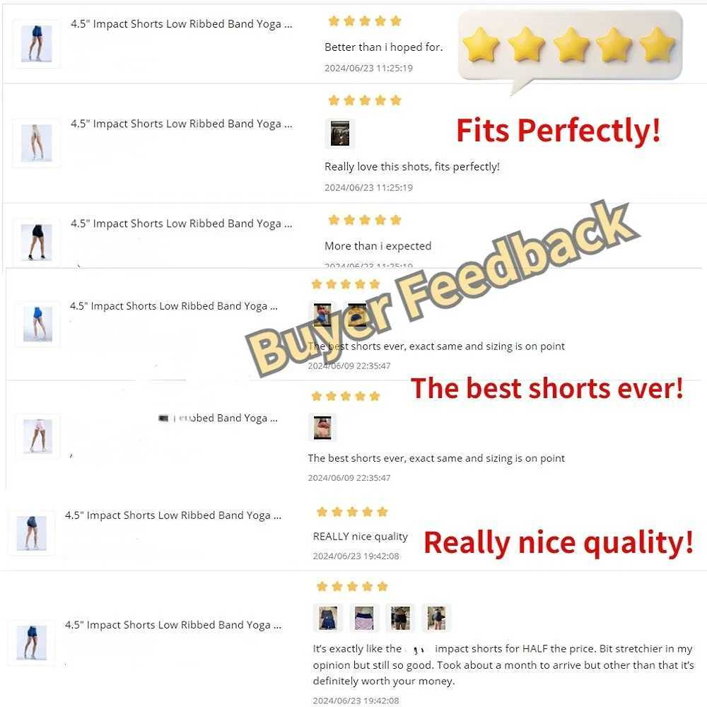 Yoga Outfit Seamless Impact Shorts Low Ribbed Band Scrunch Bum Workout Gym Booty Stretch Running Fitness Clothes H250207
