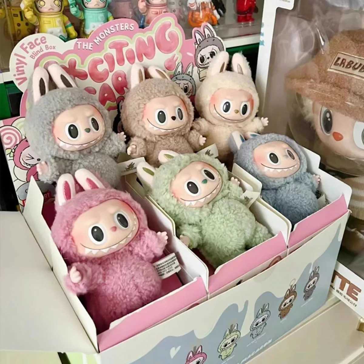 Free shipping 5A quality Hot 17Cm The Monsters Face Heart-Moving aron Labubu Doll Figure Tabletop Ornament Kaii Toy Kid Birthday Exquisite Gift
