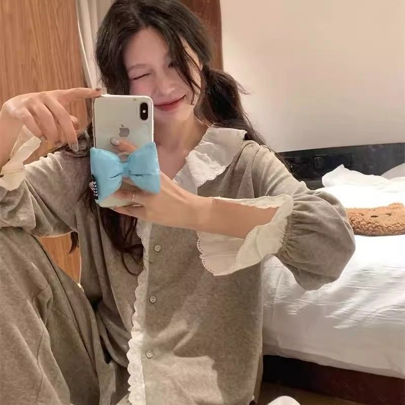 B801-Summer ice silk pajamas ladies thin sexy nightdress colorful lace silk short sleeves high-end summer home clothes