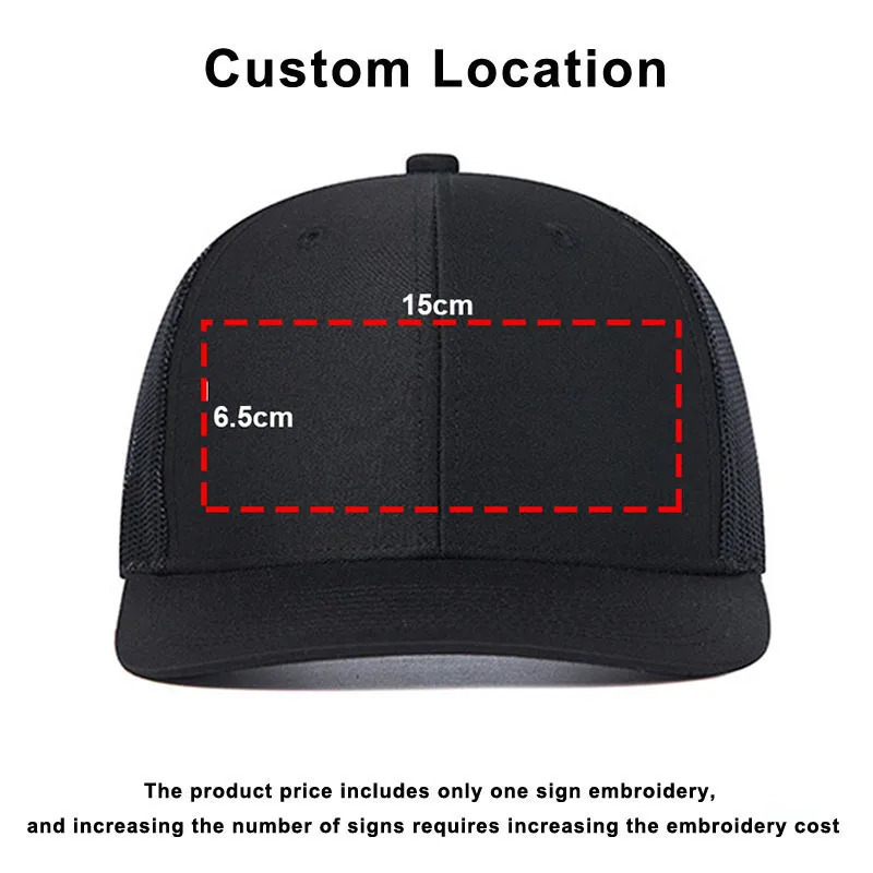 Custom Embroidery Baseball Cap Summer Breakable Net Blank Truck Caps Mens Women Text Letter richardson hats custom 250207