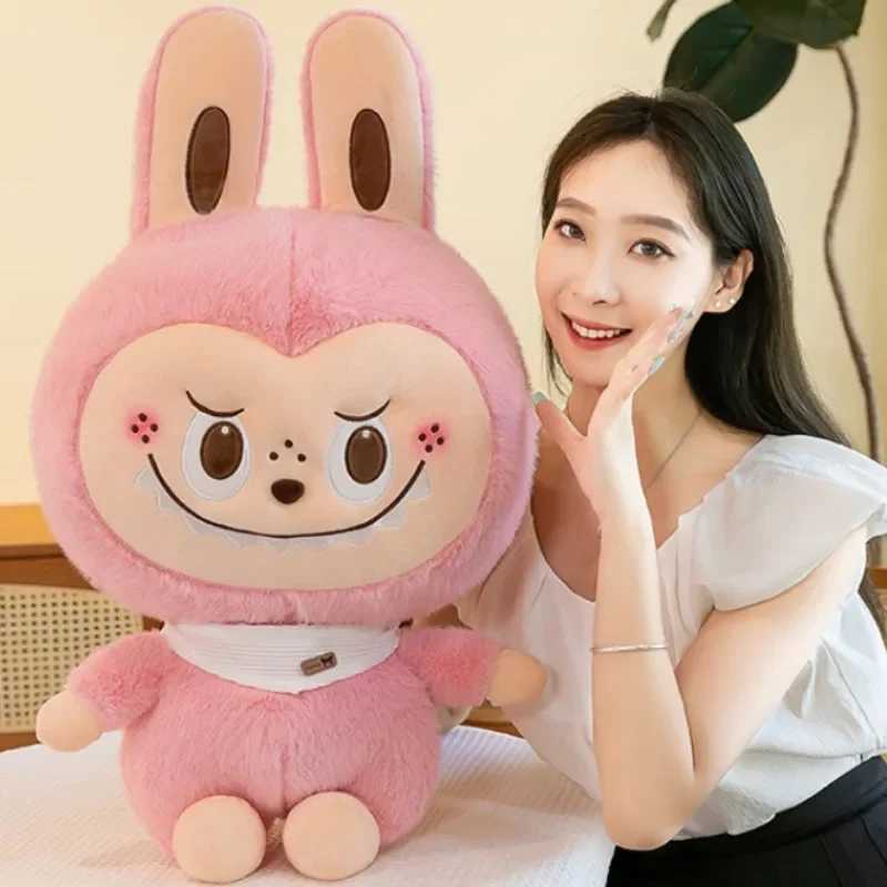 85 cm Big Size Rabbit Labubu Plush Stuffed Toy Kaii Anime Soft Plush Doll Cloth Doll New Children Doll Birthday Gift Z250208