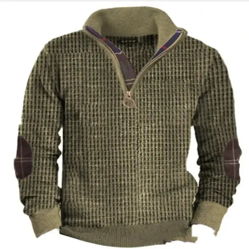 Mens Zip Up Hoodies Casual Oversized Hoodie Spring Autumn Hip Hop Street Sweatshirt Solid Polo Clothing 250207