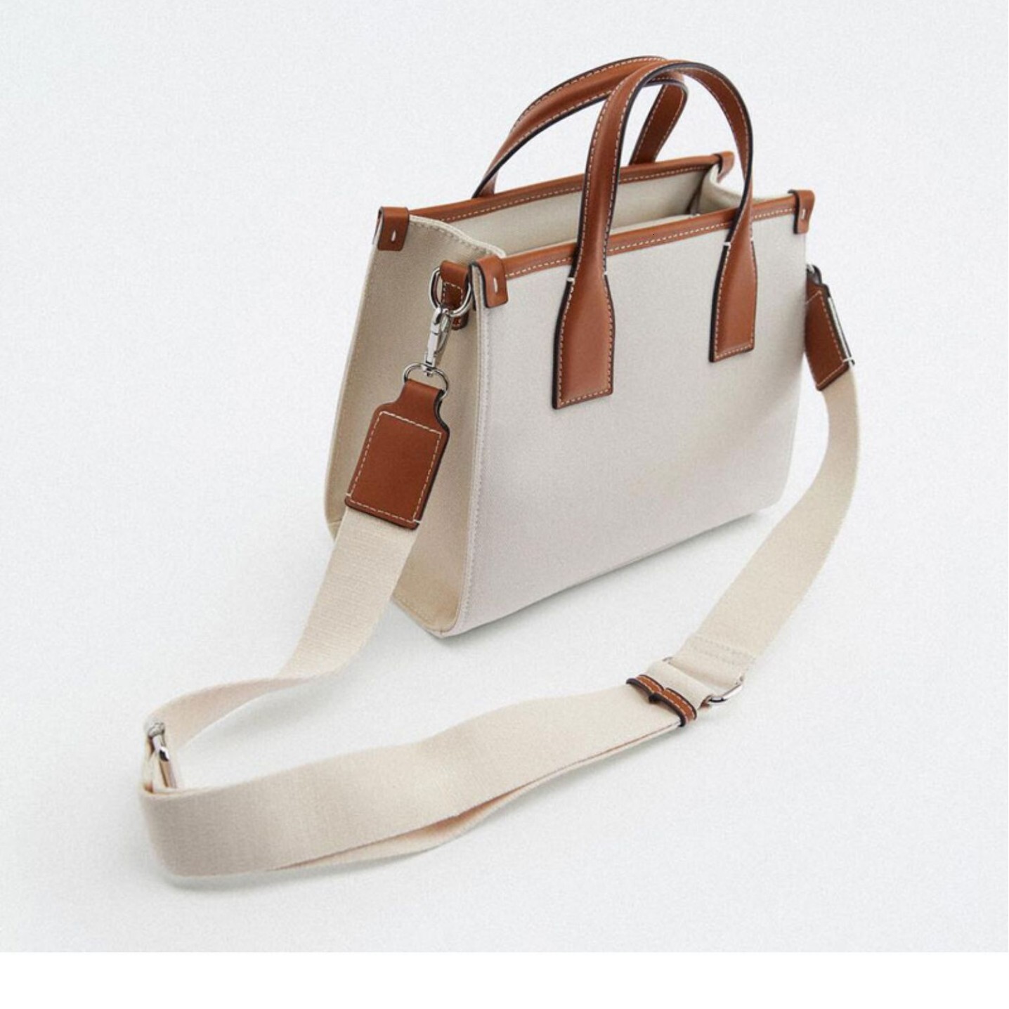 designer bag Z Women's 2024 Spring New Fashionable Mini OL Style City Canvas Handheld Crossbody Bag