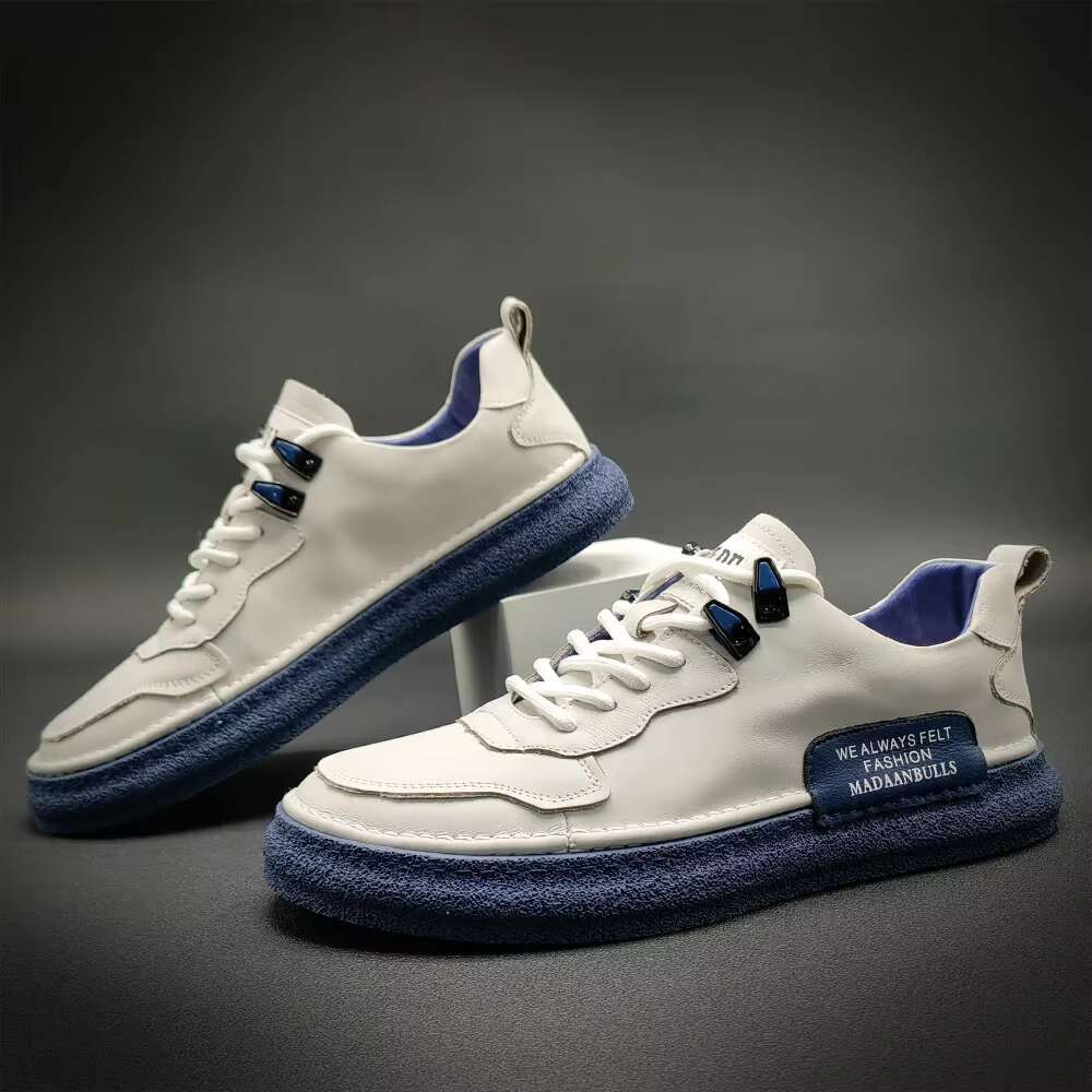 New Men's Sneakers Brand Leather Casual Trend Board for Men Comfort Flats Designer Mens Shoes atillas Hombre