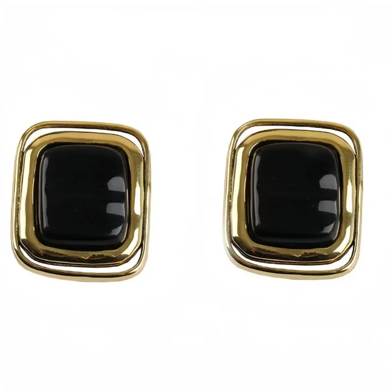 Fashion Jewelry Vintage Temperament Big Square Earrings For Women Gifts Exaggerative Ear Accessories Trend 250120